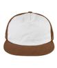 Chaebteo Standard 5-Panel Two-Tone Washing Ball Cap-Brown