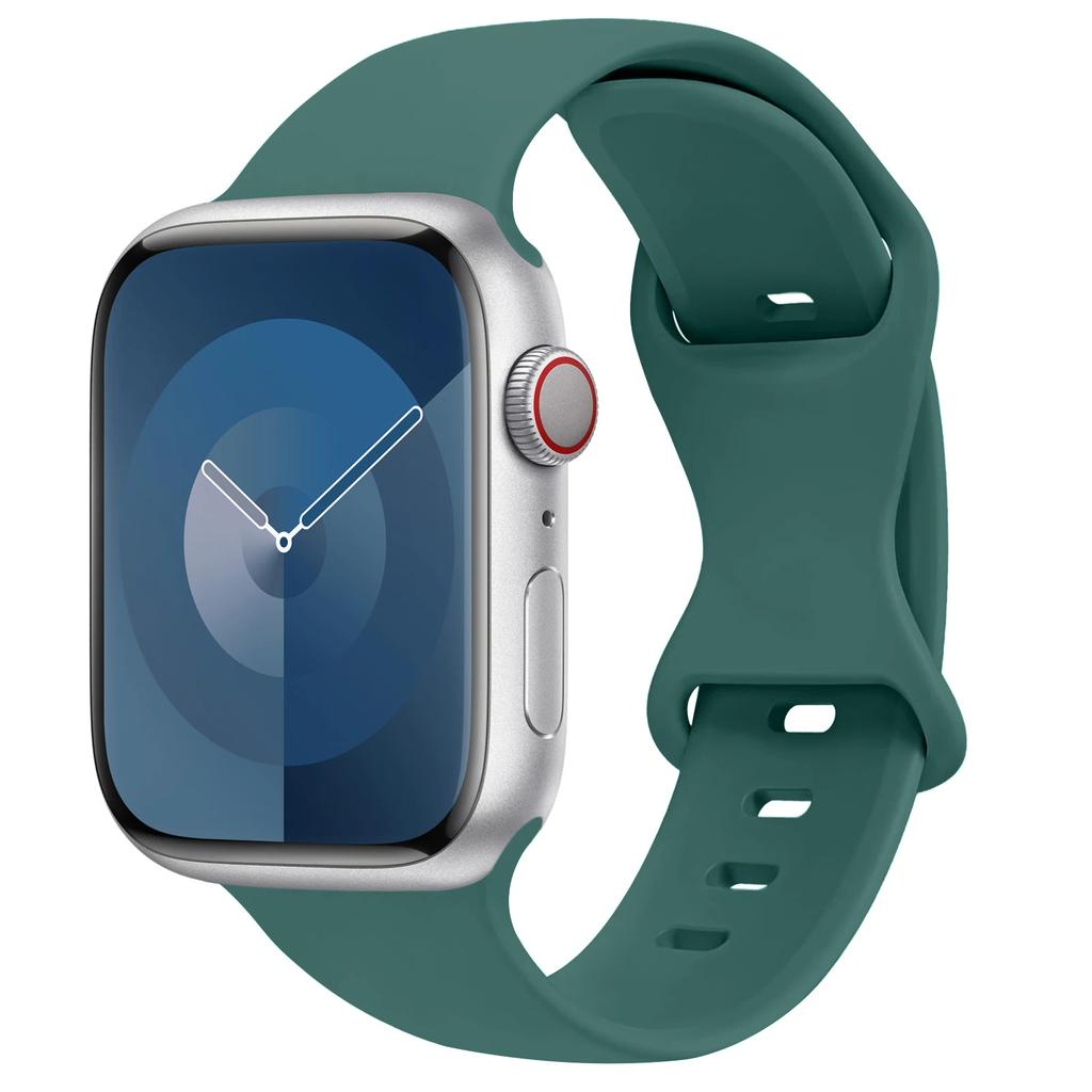 Silikonarmband für Apple Watch Band 45mm 44mm 41mm 40mm 42mm 46mm ultra 49mm Sportarmband correa series 11 7 8 9 10 4 3 5 6 se