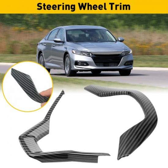 For Honda Accord Steering Wheel Frame 2018- Carbon Cover Trim Accessories