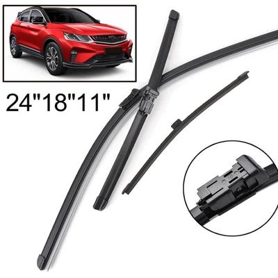 Εφαρμόσιμο σε Geely Kulei Proton X50 2018-2025 24 + 18 + 11 Μπροστινοί και πίσω υαλοκαθαριστήρες Λεπίδες υαλοκαθαριστήρων