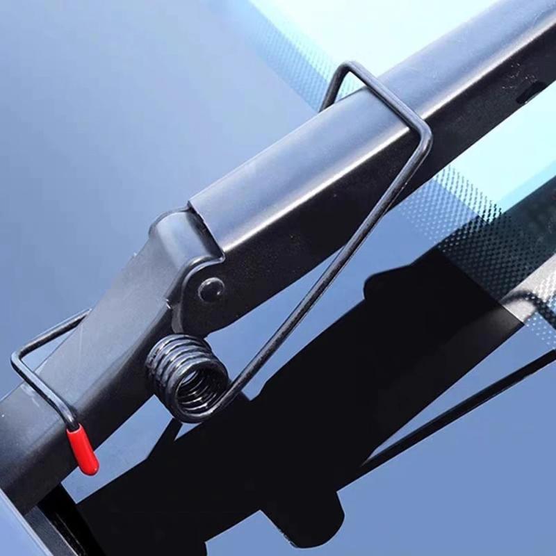 1/2 Pcs Universal Car Windshield Wiper Arm Booster Enhanced Pressure Quiet Operation For Most Cars Rainy Weather Driving