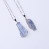 Natural Blue Kyanite Cyanite Pendants for Unisex Necklace Making Findings