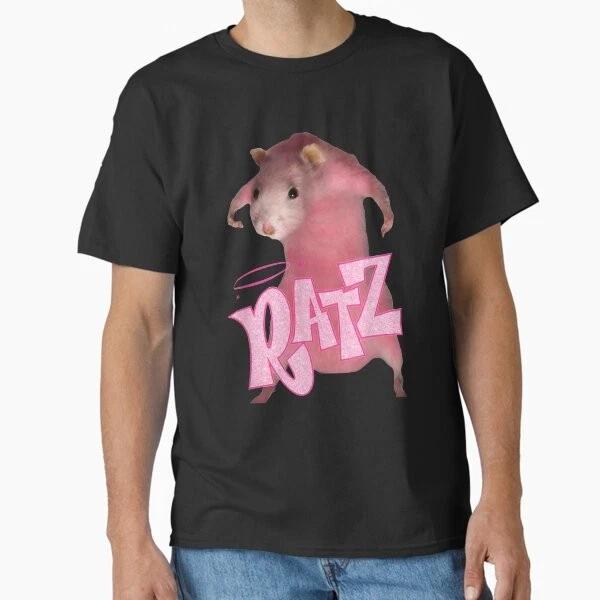 Ratz Tee Top Divertente Top Ratto Rosa Meme Umorismo Internet Made In Usa Maglietta S2xl
