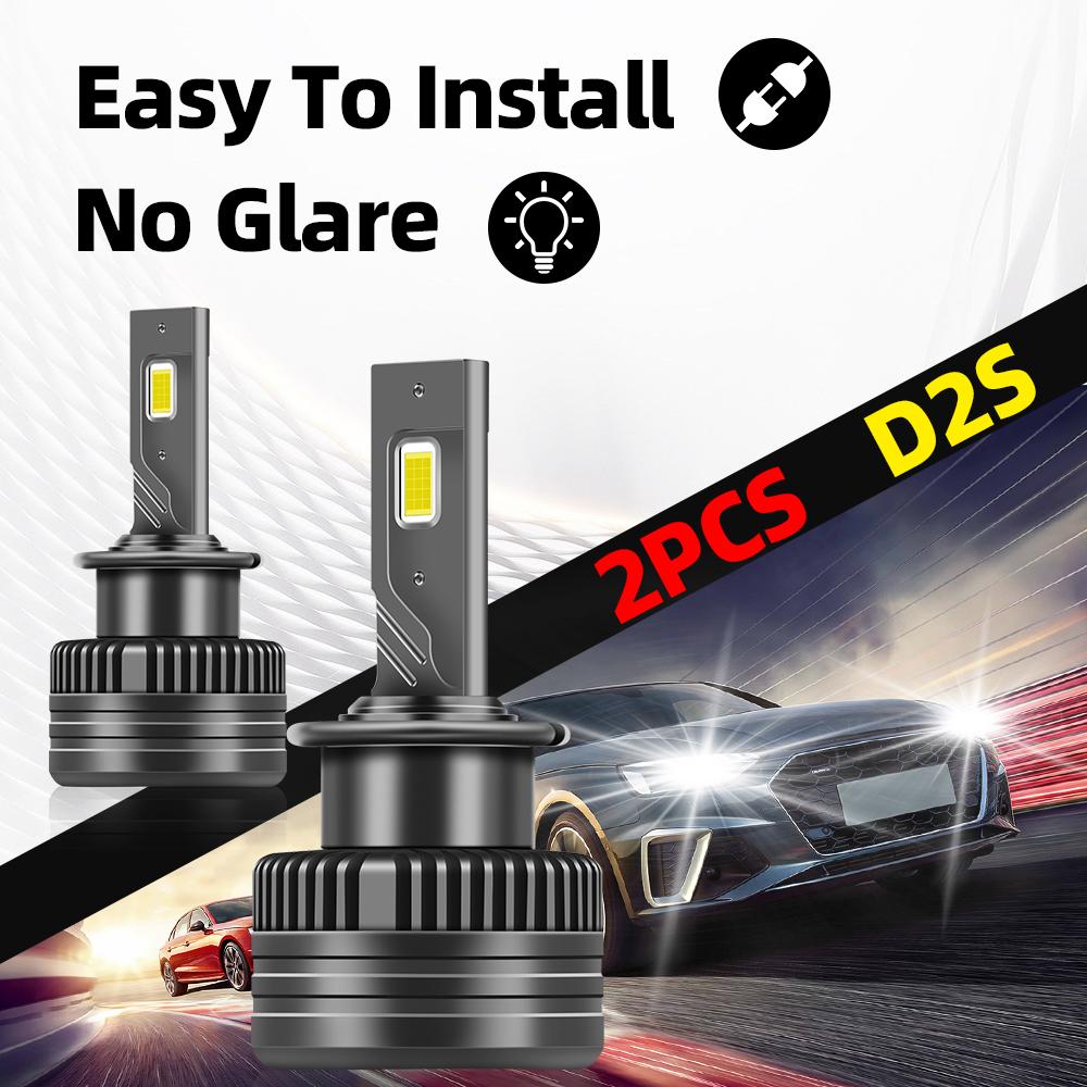 D SERIE D2S LED Auto-Scheinwerfer HID-Lampen D2S D2R Turbo-Lichter 20000LM 6000K Weiß Auto-Lampe CANbus Keine Fehler Plug & Play
