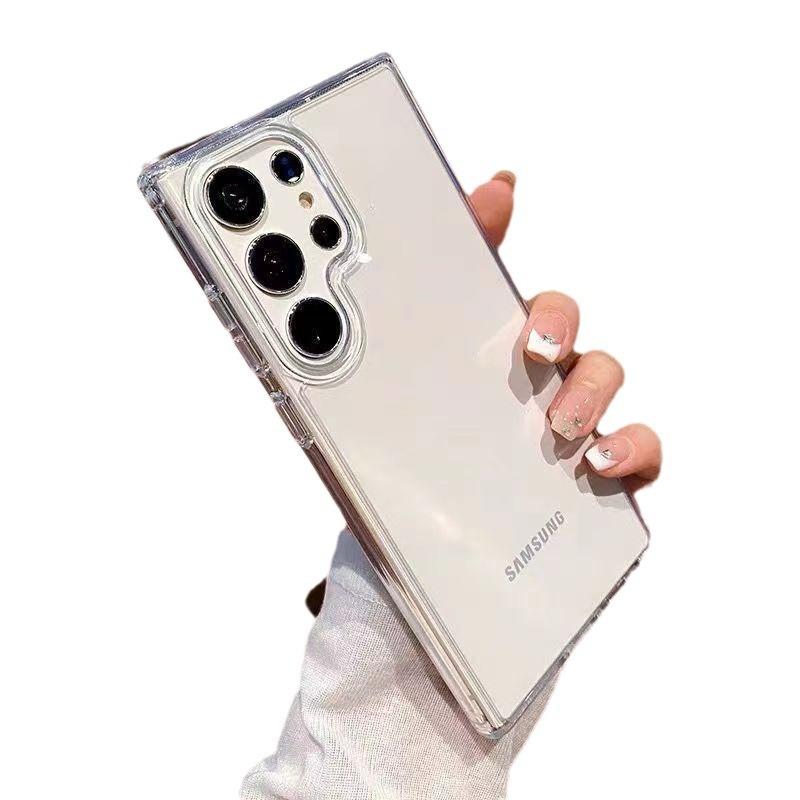 Vhodné pro Samsung S23Ultra Průhledný Jednoduchý Kryt na Mobil S23plus Plný V Proti Pádu Akrylový Vesmírný Skořepina