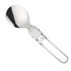 3Pcs 304 Stainless Steel Folding Spork Ergonomic Handle Flatware Kitchen Silverware  Picnic