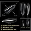 Clear Gel Nail Tips DIY Nail Extensions Transparent False Nails Art Decoration Long-Lasting Perfect for DIY Nail Art