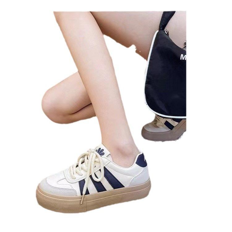 ulzzang shoes 22 board shoes ins thick sole shell head student board shoes good looks