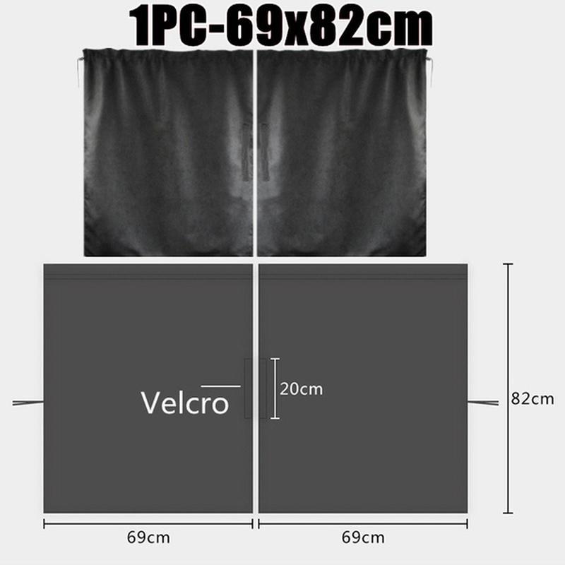 2 szt. Samochodowa zasłona izolacyjna, ochrona przegrody, zasłona samochodowa, pojazd użytkowy, taksówka, klimatyzacja, osłona przeciwsłoneczna, zasłona prywatności, czarna