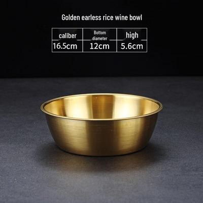 CMAOS Stainless Steel Korean Rice Wine/Rice Bowl