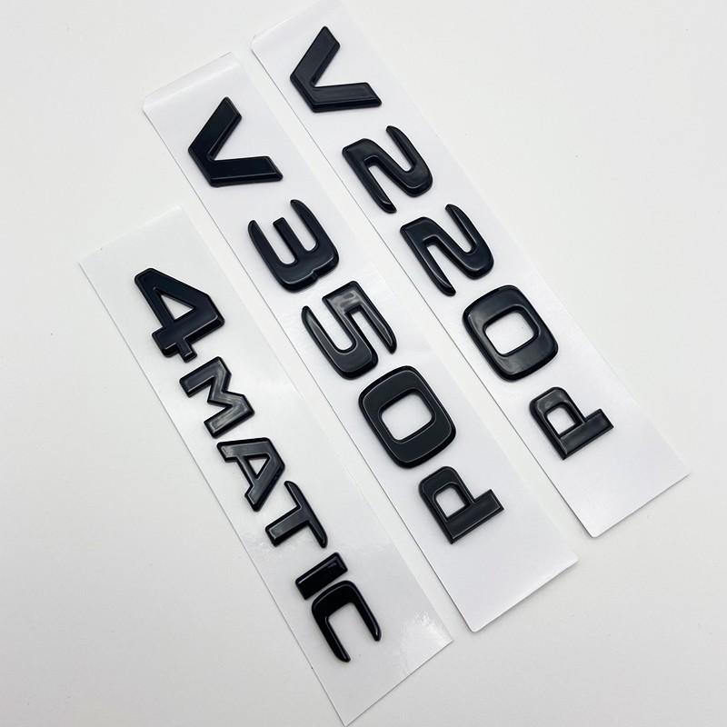 3D Letters V200d V220d V250d V300d V350d ABS Emblem for Mercedes Benz V Class Car Fender Badge Trunk Nameplate Logo Sticker