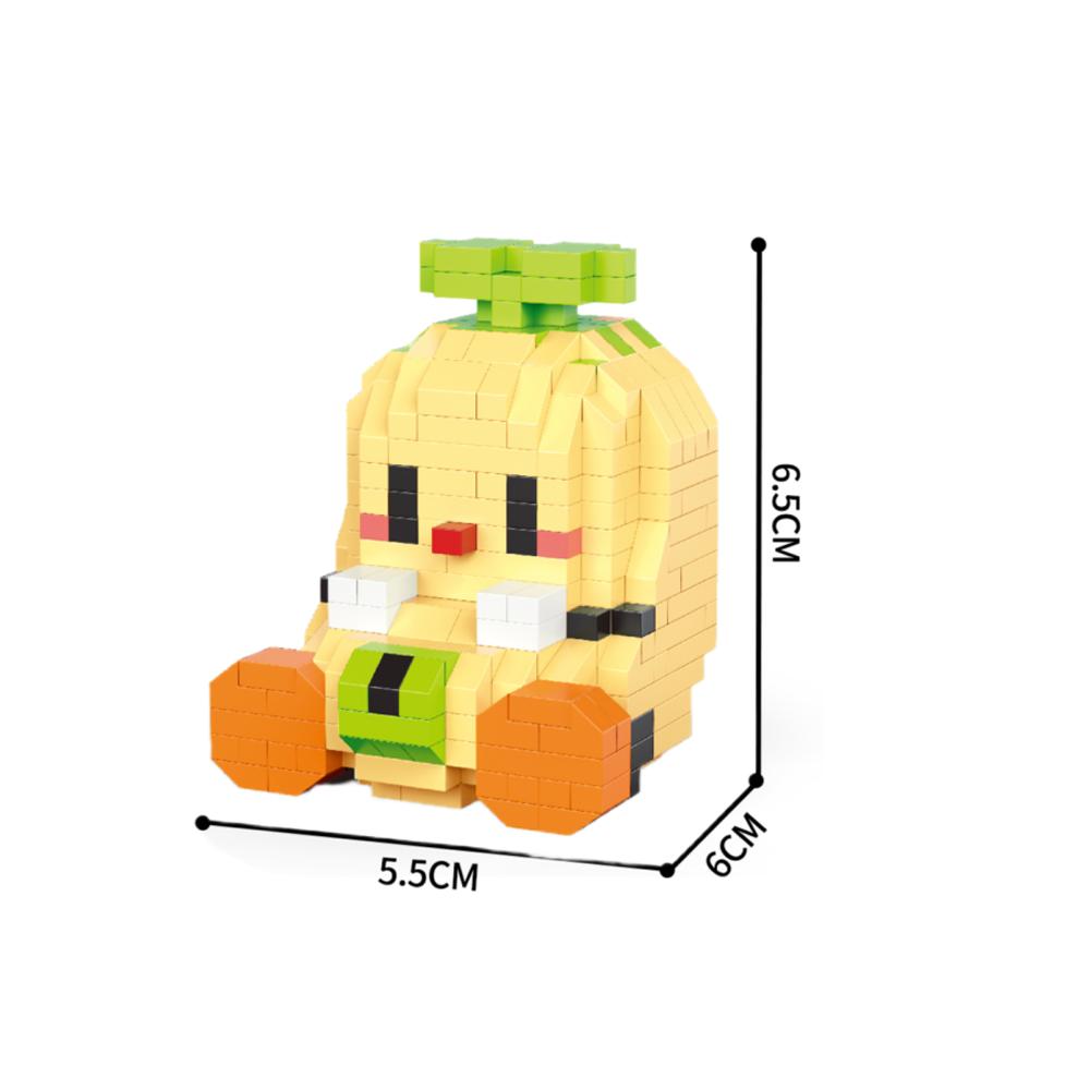 Fun Fruit 3D Micro Mini Building Block Toys, Cultivate Logical Thinking, Eco Friendly ABS Material, Children's Birthday Gifts