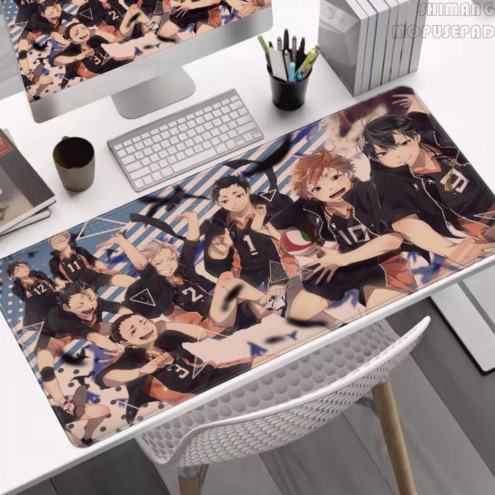 Mouse Pad Anime HD Haikyuu Large Rubber Rugs PC Game Table Mat Laptop Desk Pad XL Nonslip Computer Keyboard Office Desktop Mats