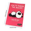 Yousheng Wie man schlechte Dinge überlebt Fotoalbum Niedliches Panda-Design Album Humorvolles Selbsthilfebuch Geschenke Tragbares inspirierendes Journal für junge Erwachsene