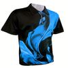 Sommar Utomhus Bekväm Casual Herr 3D-tryckt Kortärmad Modepolo med Dragkedja