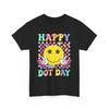 Happy Dot Day 2024 Colorful Polka Dot Smile Face Teacher Kid T-Shirt