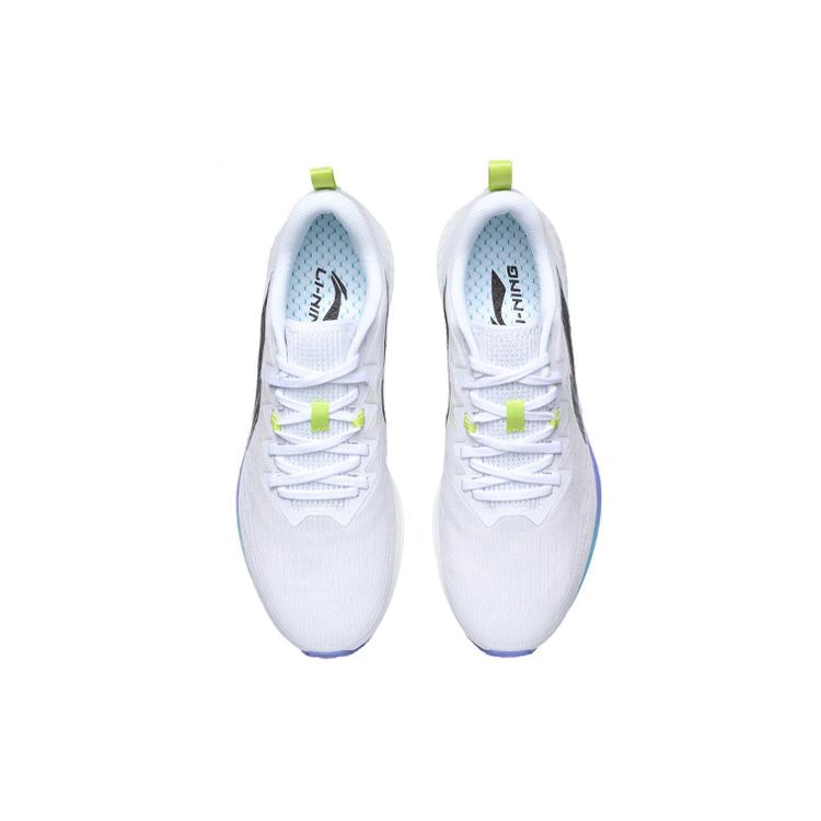 Li Ning Red Hare 4 PU, Textile Cushioning Rebound Low Top Light Foam Running Shoes Men's Blue White Yellow ARMR003-4