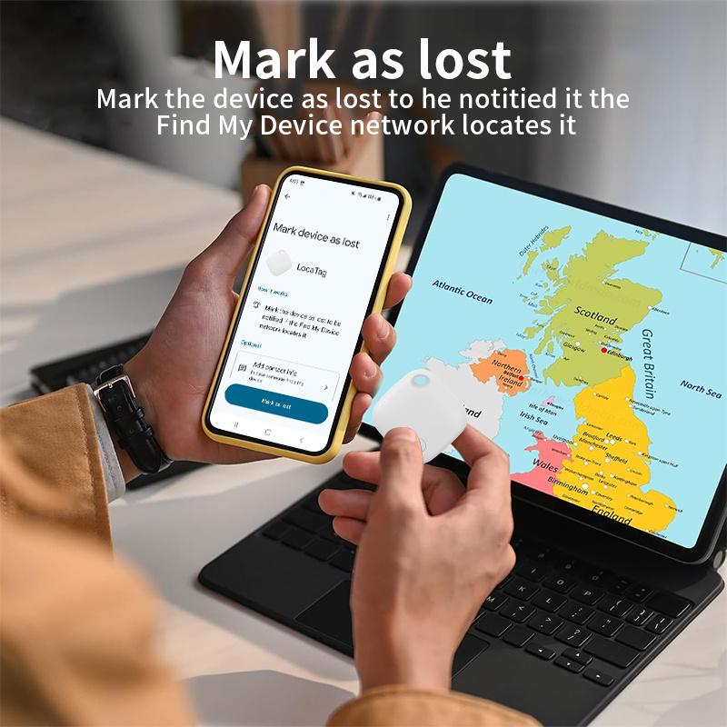 Recharageable Remote Locating Tracker Work With Android Google Find Hub Key Finder Smart Tag for Xiaomi Samsung Devices Locator