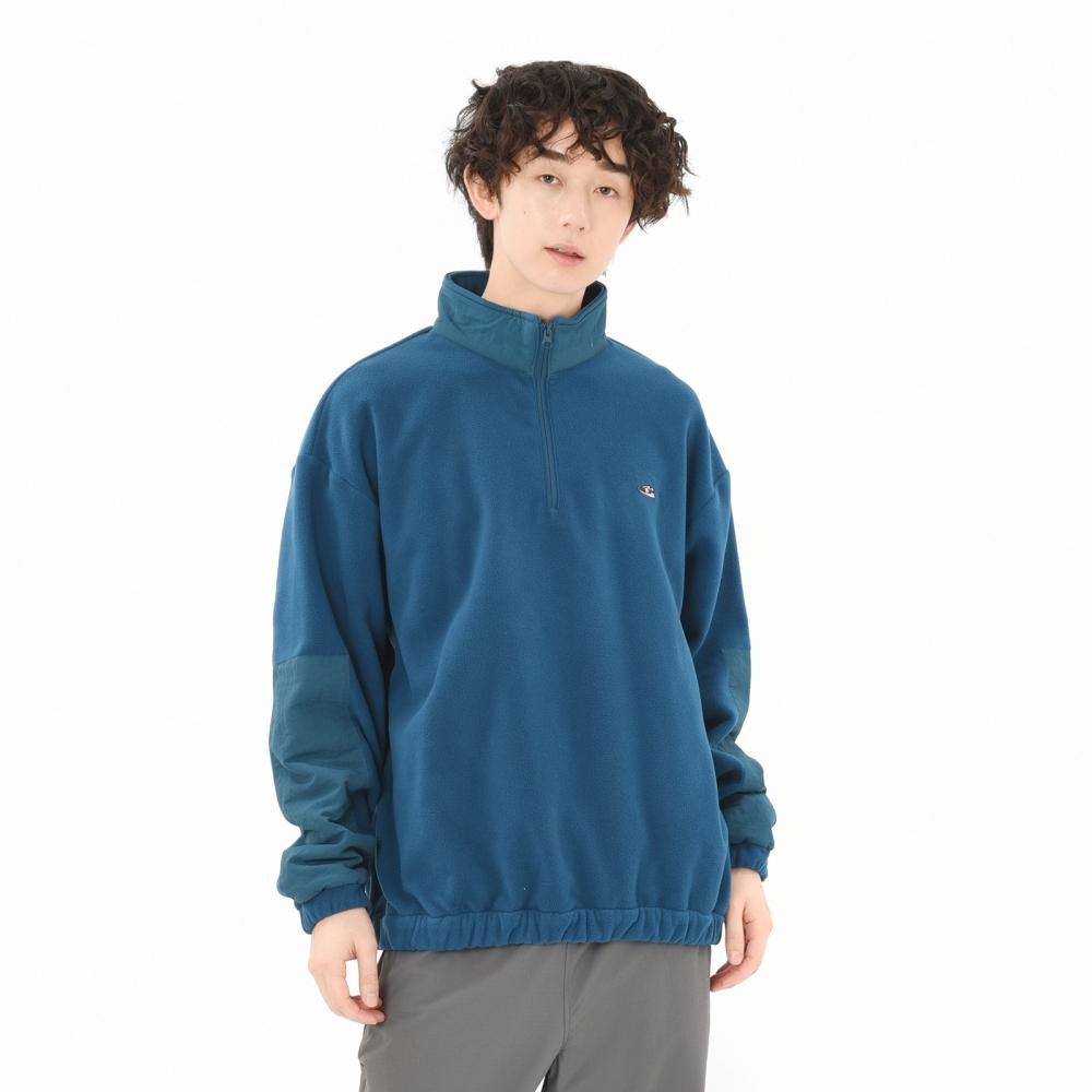 

New Balance Shoe Patch Half Zip Pullover Dee Deep Sea Amt45687 Dee S