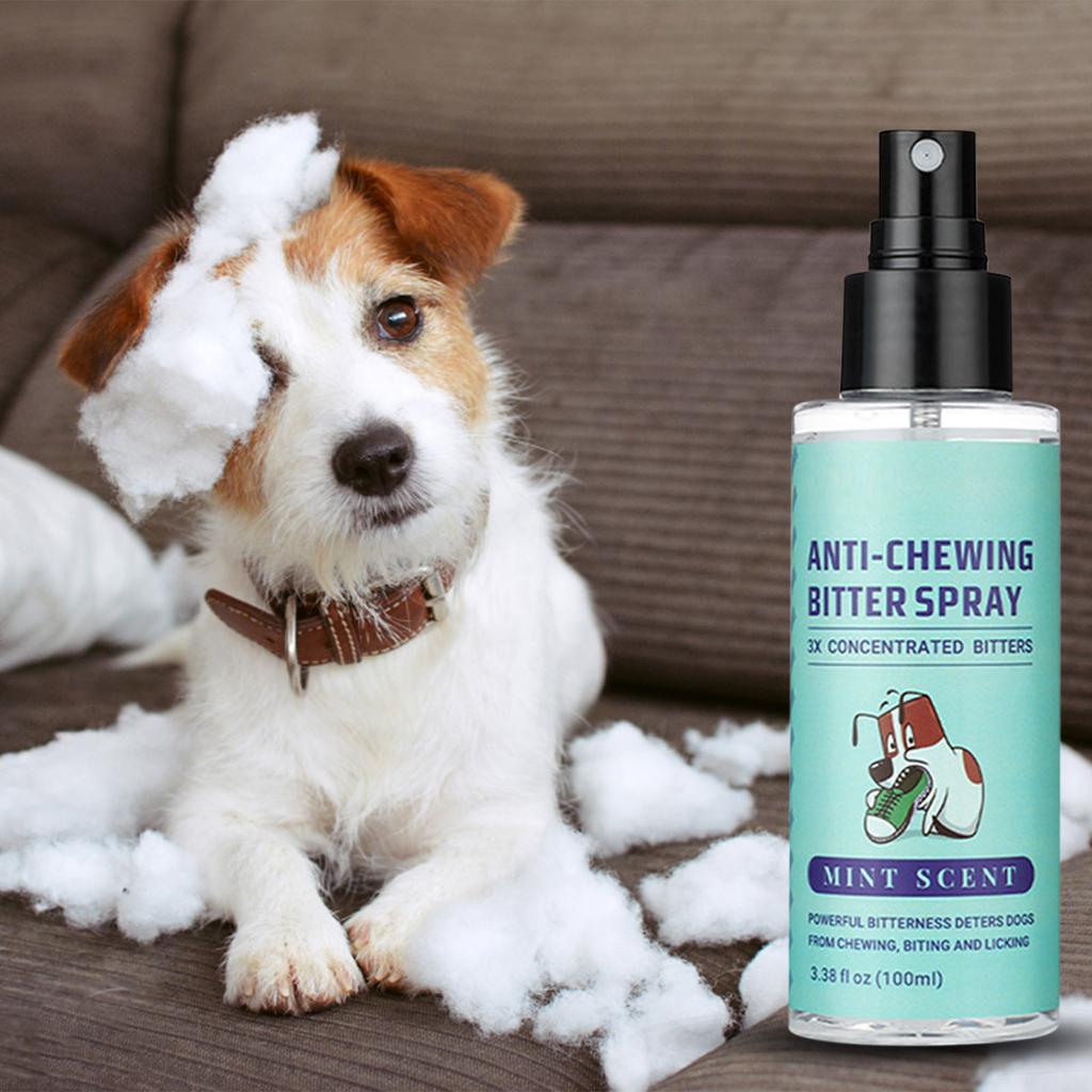 Bitter Spray For Dogs  No Chew Spray For Dogs Stop Chewing Biting And Licking Furniture  Indoor & Outdoor Use For Pet Behavior Training 100ml