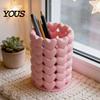Heart-shaped Pen Holder 3D Printed Hollow Heart Holder, Aesthetic Stand, Girlish Smooth Finish Organizer Makeup Brush Multifunctional Storage