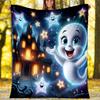 1pc Casper2 Theme Blanket - Digital Print, Polyester, Cozy for All Seasons, Perfect for Outdoor, and Travel