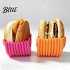 Kitchen Gadget for Burgers Retractable Hamburger Holder Hot Dog Fixed Box Sandwich Burger Clip Rack Rack Washable Silicone French Fry Stand Picnic