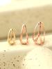 Minimalpiercing 14K Bold Double-Strand Ring Piercing Earrings
