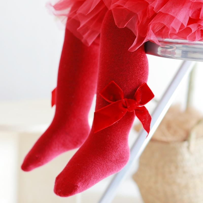 Girls Stocking Spring Autumn Tight For Toddler Baby Infant Tights Babies Pantyhose Bows For Baby Girl Legging Tights
