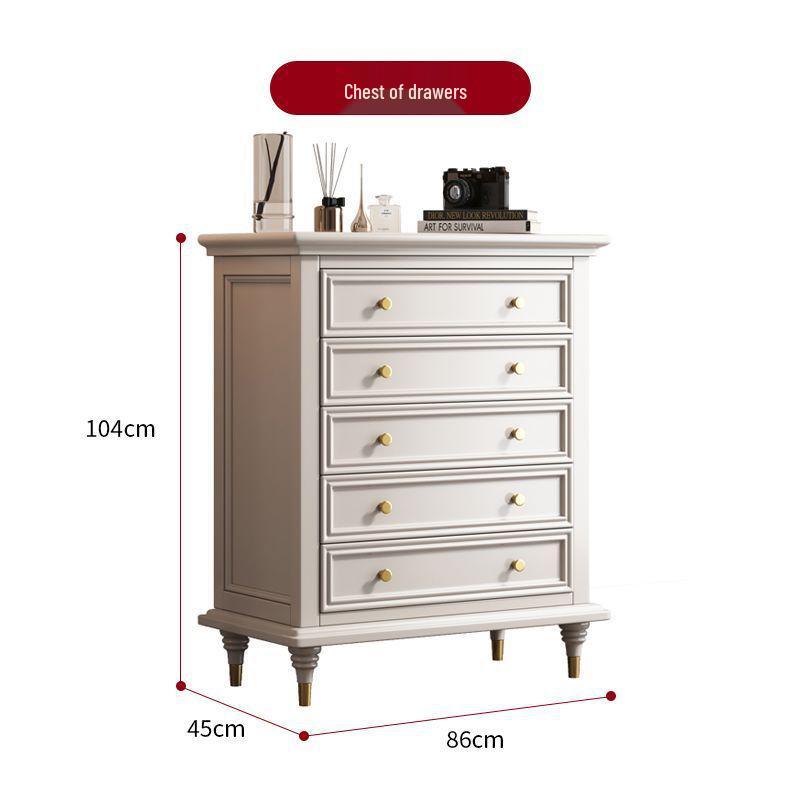 American Solid Wood Multi-Drawer Storage Chest for Bedroom & Living Room