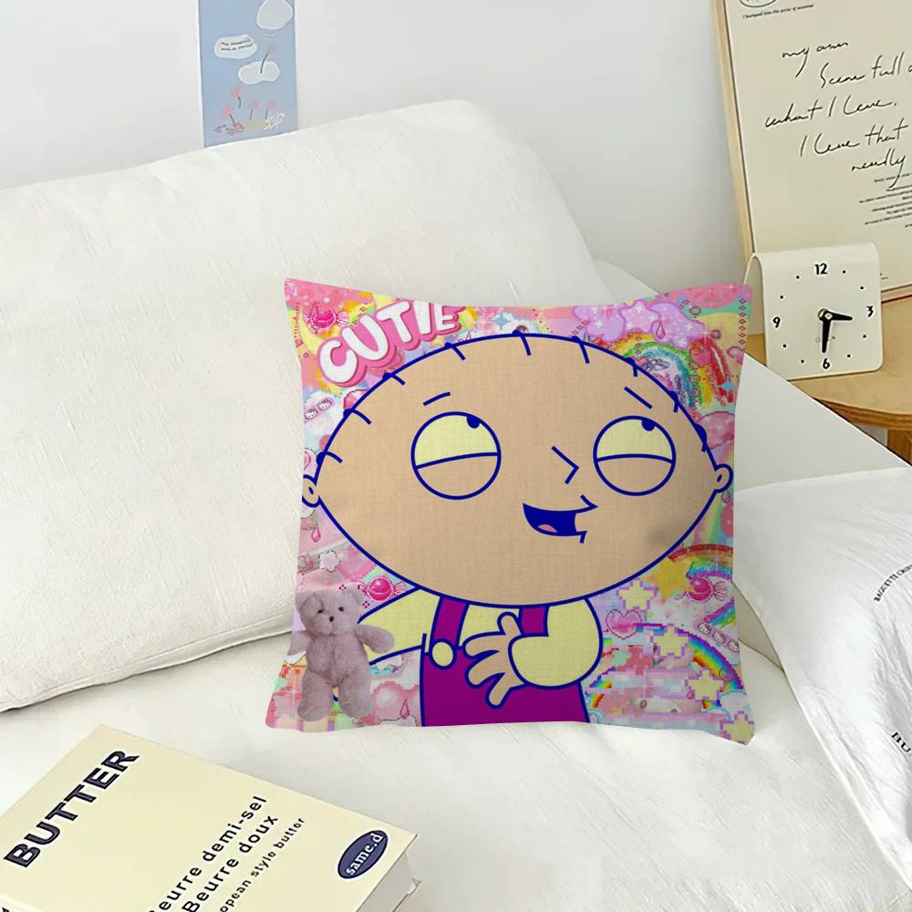 Cartoon Stewie cute fun Pillow Cover for Bedroom Room and Living Room Sofa Decorative Cushion Cover
