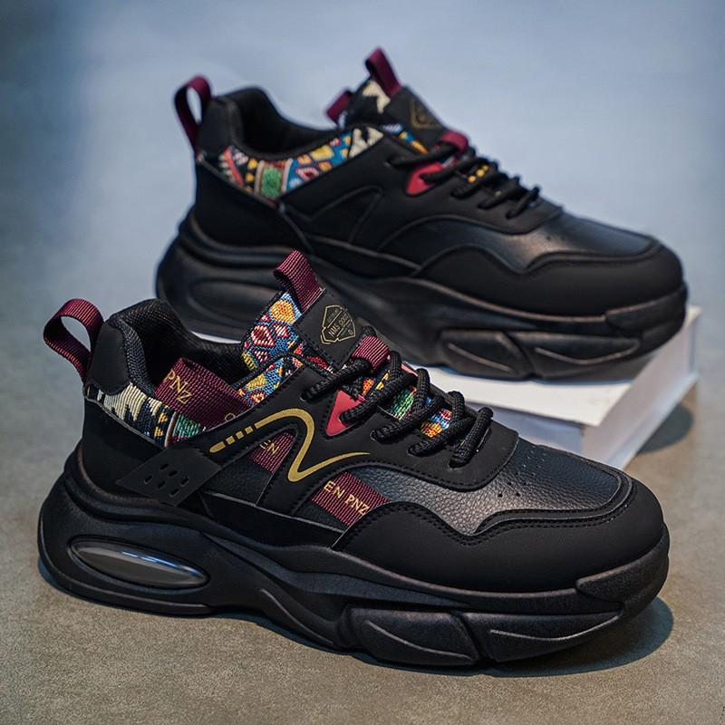 

Men s Shoes New Style Breathable Sneakers Fashionable All-matching Platform Casual Running Old Dad Shoes. 42