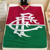 1PC Fluminense Print Flannel Blanket, High quality Comfortable for All Seasons, Home Decor, Warmth and Comfort, Perfect for Christmas Gifts