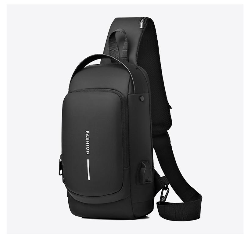 Fashion Men's Chest Bag Waist Packs High Quality Oxford Crossbody Bag Chest Pack Anti-theft Design Men's Handbag Shoulder Bag