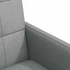 Dining Chairs with Casters 2 pcs Light Grey 58 x 65 x 94 cm Fabric
