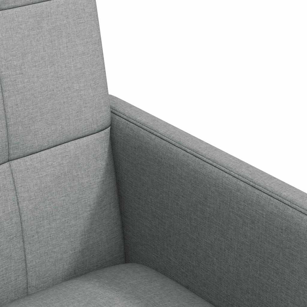 Dining Chairs with Casters 2 pcs Light Grey 58 x 65 x 94 cm Fabric