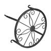 Single Layer Iron Plant Stand Floor Standing Simple Low Plant Pot Stand Balcony Living Room Flower Pot Shelf 22x22x12cm / 8.7x8.7x4.7in Black