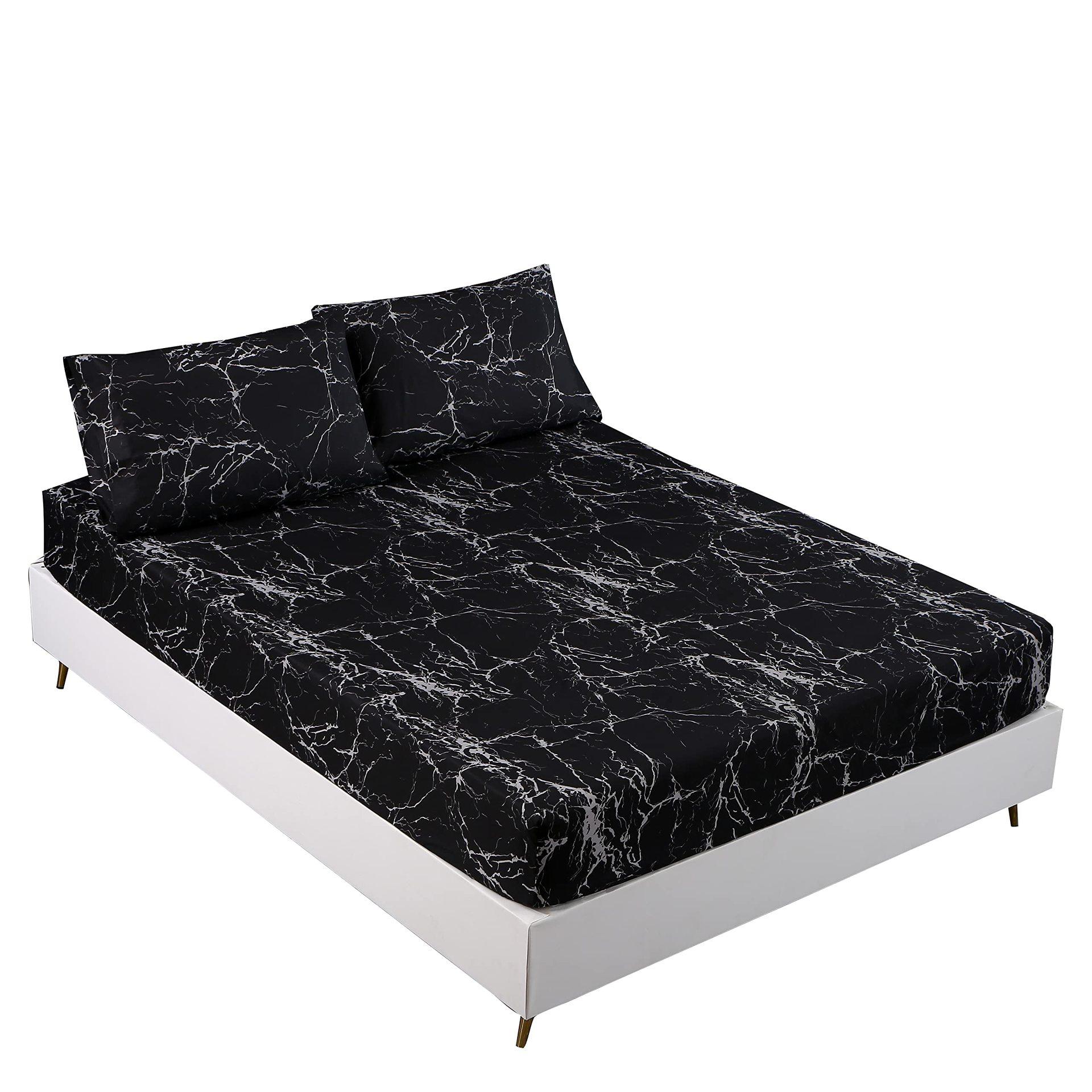 

Black Marble Pattern Mattress Three-Piece Digital Printing Bedding Mattress Three-Piece Set Children And Adults For more sizes, please consult customer service.