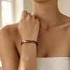 2PCs Waterproof Copper Bracelet Adjustable Copper Cuff Bracelet Stylish Wrist Cuff  Daily Wear