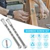 50 Set Door Handle Screw Universal Carbon Steel Connecting Screws M4×16 Cross Sleeve M4×60 Bolts for 35-60mm Thick Doors