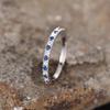 Huitan Trendy Versatile Thin Finger Ring Female Daily Wearable Jewelry with Shiny Small Zirconia Delicate Dainty Accessories