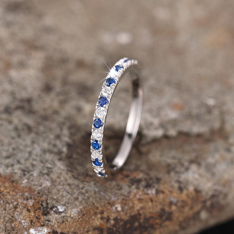 Huitan Trendy Versatile Thin Finger Ring Female Daily Wearable Jewelry with Shiny Small Zirconia Delicate Dainty Accessories