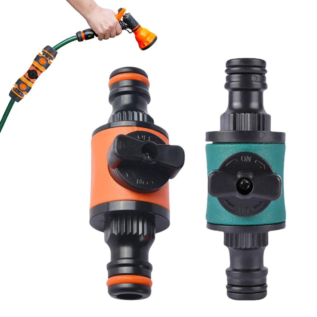 Quick Connect Coupling Shut Off Valve ABS Flow Control Connector For Garden Hose Irrigation System Water Pipe