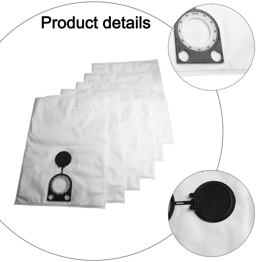 Non Woven Fabric Vacuum Cleaner Dust Bags Compatible with For Bosch GAS 25 L SFC Available in Sets of Six or Twelve