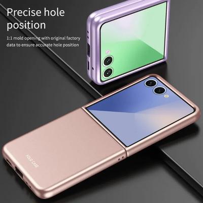 Stilvolle, mattierte, leichte Farb-Hülle für Samsung Galaxy Z Flip 7 FE 6 5 4 3 Schlank, stoßfest, sturzsicher Schutzhülle