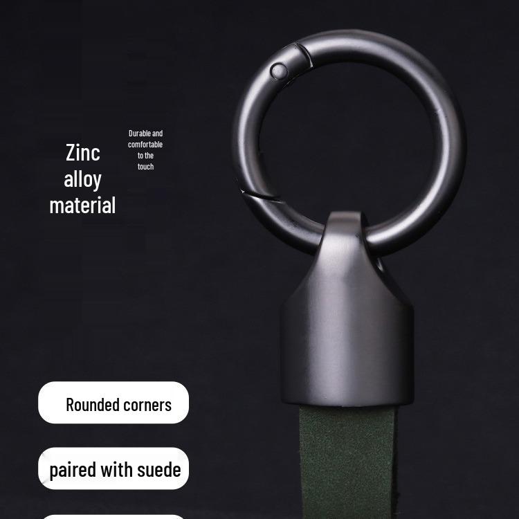 High-End Minimalist Suede Car Keychain Pendant for Men & Women