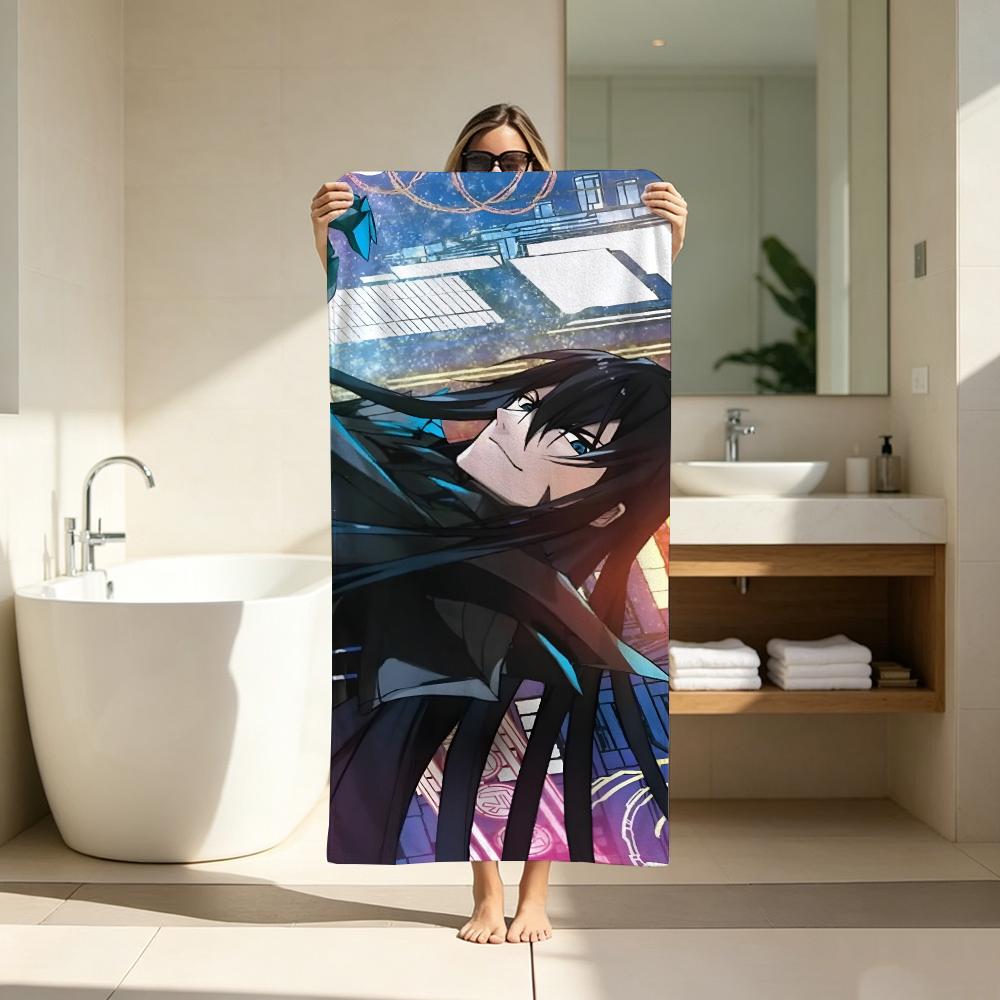 Cyberpunk Anime D-Demon Lord2099 Towel Microfiber soft Beach Towel for Travel Fitness Sauna Bathing Camping
