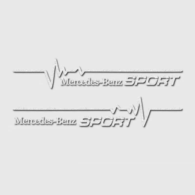 2pcs Car Window Body Trunk Stickers Decoration Badge Accessories For Mercedes Benz AMG W206 W204 W205 W212 W213 W221 W222 W223 w1