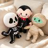 1Pc 25Cm Kawaii Halloween Mummy Skeleton Vampire Plush Dolls Stuffed Soft Toy For Halloween Party Decor Funny Gift