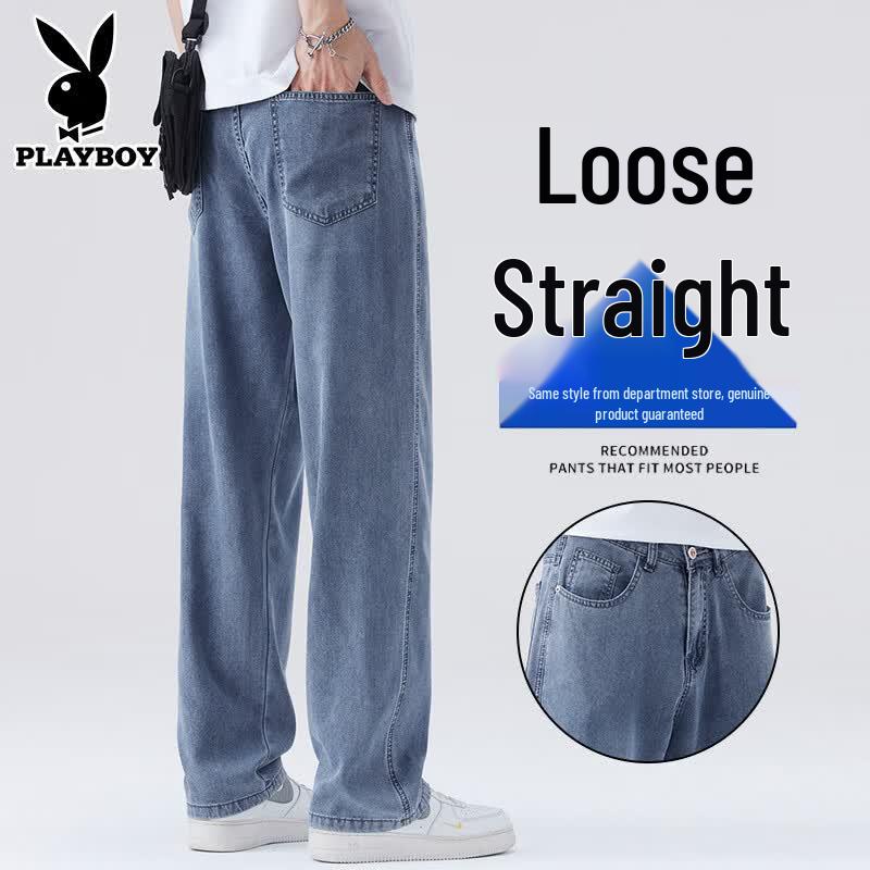 PLAYBOY Men s Ice Silk Straight-Leg Jeans 29